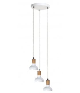 Lampa wisząca Holly LED 3x4W biały buk Rabalux 5949