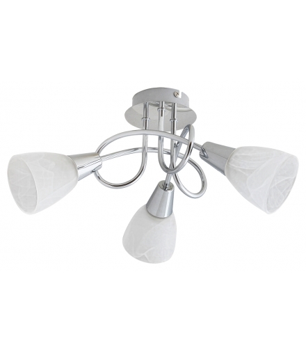 Lampa sufitowa Jenna 3x40W chrom biały Rabalux 5534