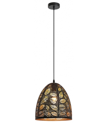 Lampa wisząca Manorca E-27 1x40W czarny złoty Rabalux 2277