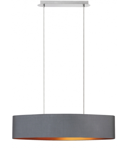 Lampa wisząca Monica E27 2x60W szary złoty chrom Rabalux 2542