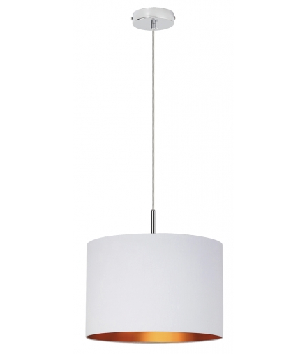 Lampa wisząca Monica E27 1x60W biały złoty chrom Rabalux 2531
