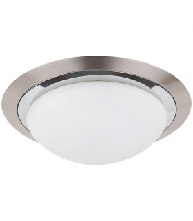 Plafon Princessa E27 60W opalizowany chrom satyna chrom D29cm Rabalux 3663