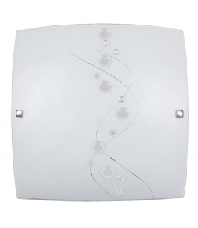 Plafon Ruby E27 2x60W biały wzór Rabalux 3756