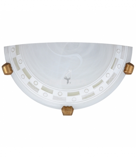 Plafon Tom E27 1x60W biały, uchwyty brąz ant. Rabalux 3481