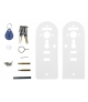 SZYLD Z KONTROLĄ DOSTĘPU SmartLock ELH-82B9 SILVER z klawiaturą dotykową, sterowaniem SMS, czytnikiem Mifare, modułem Bluetooth 