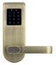 SZYLD Z KONTROLĄ DOSTĘPU EURA ELH-82B9 BRASS z klawiaturą dotykową, sterowaniem SMS, czytnikiem Mifare, modułem Bluetooth i uniw