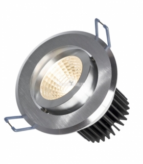 FIALE II 6W COB 38ST 230V NW OCZKO LED PIERŚCIEŃ SZCZOTKOWANE ALUMINIUM SLI021030NW