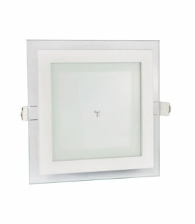 FIALE ECO LED SQUARE 230V 6W IP20 CW SUFITOWE OCZKO SZKLANE SLI022020CW