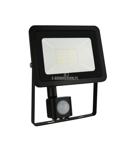 NOCTIS LUX 2 SMD 230V 30W IP44 CW BLACK WITH SENSOR SLI029039CW_CZUJNIK