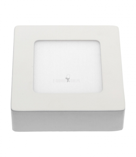 ALGINE ECO LED SQUARE 230V 6W IP20 NW SUFITOWE BIAŁA RAMKA NATYNKOWA SLI035022NW