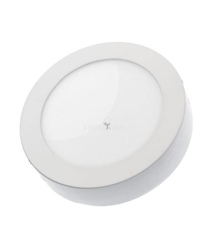 ALGINE ECO LED ROUND 230V 12W IP20 CW SUFITOWE BIAŁA RAMKA NATYNKOWA SLI035023CW