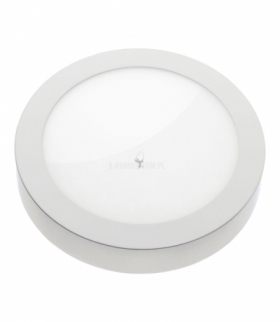 ALGINE ECO LED ROUND 230V 18W IP20 CW SUFITOWE BIAŁA RAMKA NATYNKOWA SLI035025CW