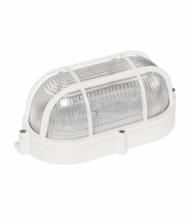 TECHNIC LAMP LED 9W IP65 230V NW OWALNA, KLOSZ SZKLANY PRYZMATYCZNY, KOSZYK ALUMINIUM, PODSTAWA ALUM SLI041040NW
