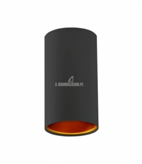 CHLOE GU10 IP20 TUBA CZARNA ZŁOTA OCZKO NIEREGULOWANE SLIP005002