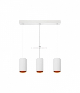 CHLOE GU10 X3 IP20 BIAŁA ZŁOTA ZWIS BAZA PROSTOKĄT SLIP005007