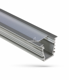 PROFIL ALUMINIOWY WOJDEEP Z OSŁONĄ MLECZNĄ 1MB KLOSZ B WOJ+01708