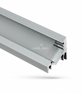 PROFIL ALUMINIOWY WOJCORNER Z OSŁONĄ TRANSPARENTNA 1MB KLOSZ B WOJ+01713