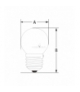 Żarówka LED KULKA E-27 230V 1W RED czerwona SPECTRUM WOJ+11795