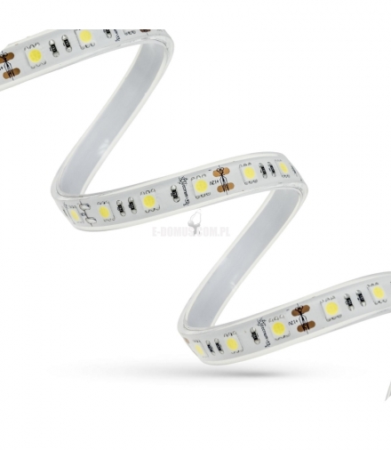 PASEK LED 48W 5050 60LED CW 1M zimny - BEZ OSŁONY WOJ+12214