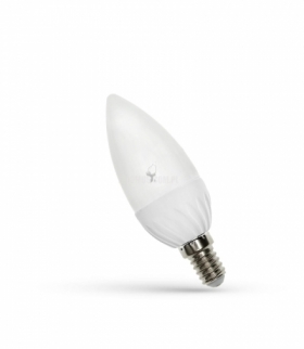 LED ŚWIECOWA E-14 230V 6W CW SPECTRUM + WOJ+13027