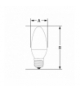 LED ŚWIECOWA E-27 230V 6W WW SPECTRUM + WOJ+13061