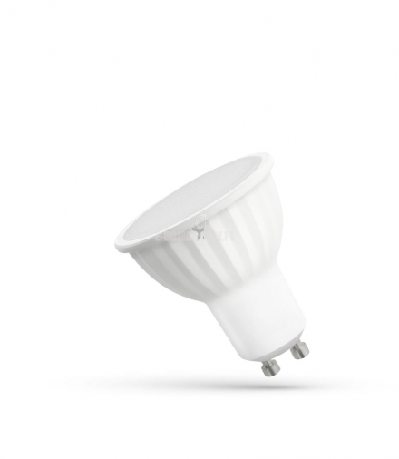LED GU10 230V 10W SMD NW Z MLECZNĄ SZYBKĄ BIAŁA SPECTRUM WOJ+13258