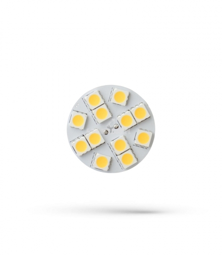 LED G4 12V 2W 12 LED WW 30MM BACK PIN SPECTRUM WOJ+13780