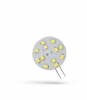 LED G4 12V 2W 12 LED CW 30MM SPECTRUM WOJ+13783