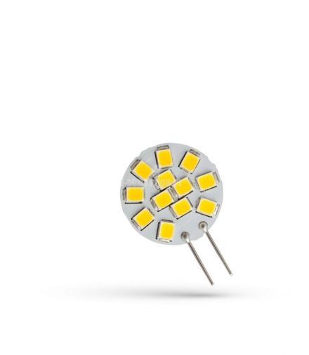 LED G4 12V 1,2W 12 LED WW 20MM SPECTRUM WOJ+13784