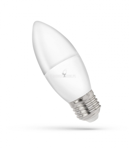LED ŚWIECOWA E-27 230V 7W CW SPECTRUM + WOJ+13801