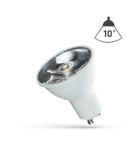 LED GU10 230V 6W SMD 10ST WW Z SOCZEWKĄ SPECTRUM WOJ+14103