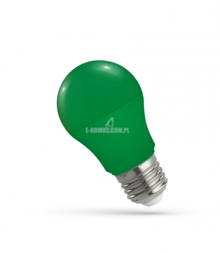 LED GLS E-27 230V 5W GREEN ZIELONA SPECTRUM WOJ+14111