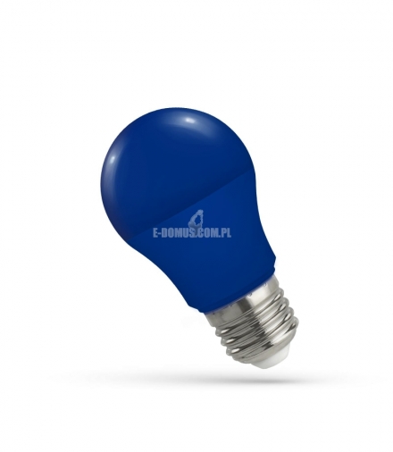 LED GLS E-27 230V 5W BLUE NIEBIESKA SPECTRUM WOJ+14112