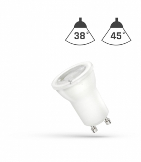 LED MR11 GU10 230V 2W SMD 45ST NW Z SOCZEWKĄ SPECTRUM WOJ+14159