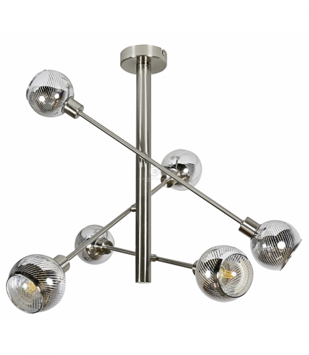 MIGO LAMPA WISZĄCA SZTYCA 6X10W E14 LED SATYNA Candellux 36-72481