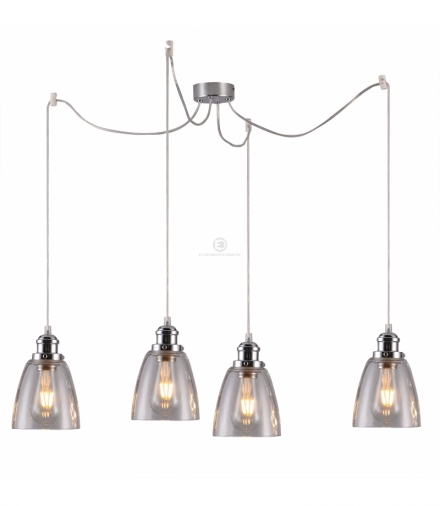 VOICE LAMPA WISZĄCA 4X40W E27 CHROMOWY Candellux 34-70838