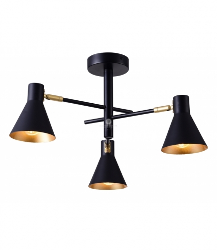 LESS LAMPA WISZĄCA 3X40W E14 CZARNY MATOWY Candellux 33-70975