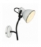 ZUMBA LAMPA KINKIET NA WYSIEGNIKU 1X40W E14 BIAŁY+CZARNY Candellux 91-72122