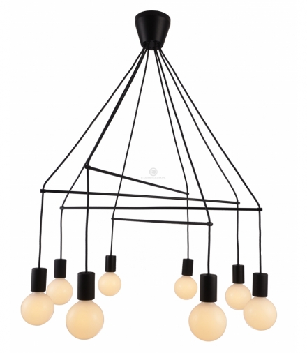 ALTO LAMPA WISZĄCA 8X40W E27 CZARNY MATOWY Candellux 38-70951