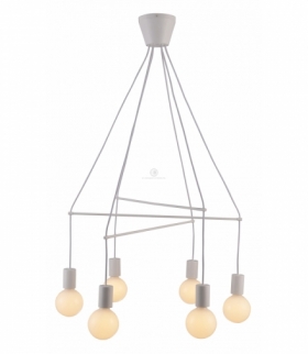 ALTO LAMPA WISZĄCA 6X40W E27 BIAŁY MATOWY Candellux 36-70920