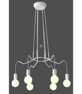 BASSO LAMPA WISZĄCA 6X40W E27 BIAŁY MATOWY Candellux 36-71026