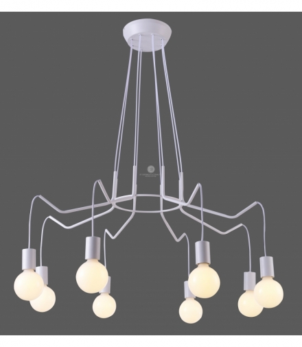 BASSO LAMPA WISZĄCA 8X40W E27 BIAŁY MATOWY Candellux 38-71040