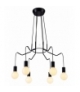 BASSO LAMPA WISZĄCA 6X40W E27 CZARNY MATOWY Candellux 36-71033