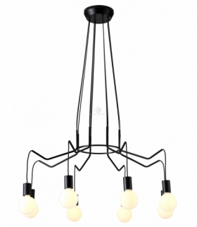 BASSO LAMPA WISZĄCA 8X40W E27 CZARNY MATOWY Candellux 38-71057