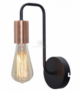 HERPE LAMPA KINKIET 1X60W E27 CZARNY Candellux 21-66855