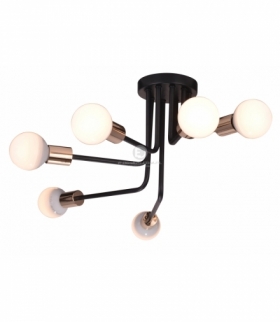 SPILL LAMPA WISZĄCA 6X60W E27 CZARNY Candellux 36-56542