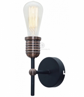 KIRIMU LAMPA KINKIET 1X60W E27 CZARNY Candellux 21-66879