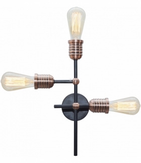 KIRIMU LAMPA SUFITOWA 3X60W E27 CZARNY Candellux 33-66893