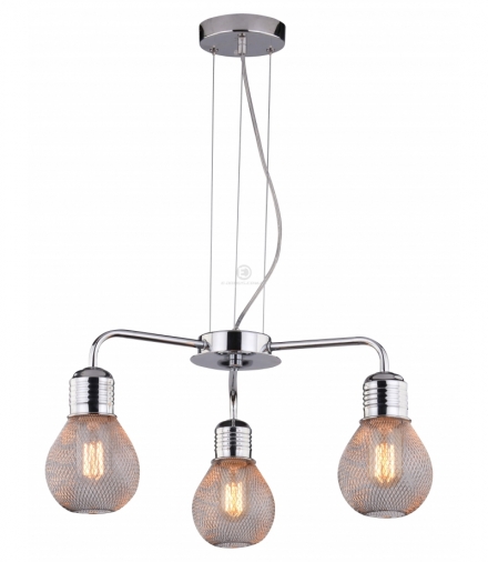 GLIVA LAMPA WISZĄCA 3X60W E27 CHROM (BEZ ŻARÓWEK) Candellux 33-58539