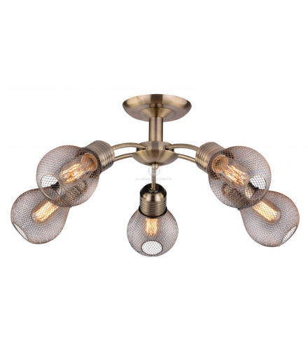 GLIVA LAMPA WISZĄCA 5X60W E27 PATYNA (BEZ ŻARÓWEK) Candellux 35-56603